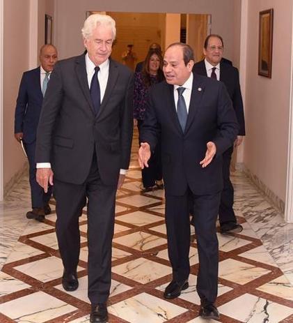 Mısır Cumhurbaşkanı Sisi, CIA Direktörü Burns ile bir araya geldi