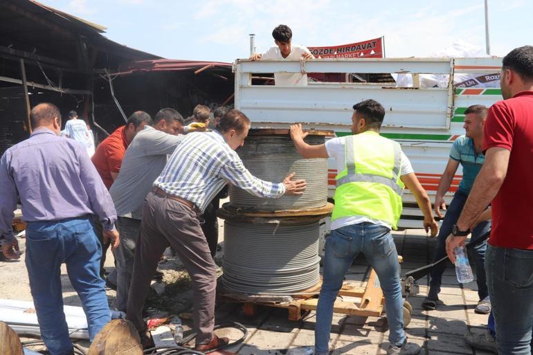 Malatya'da konteyner iş yerleri yanan 25 esnaf, mağduriyetlerinin giderilmesini istedi