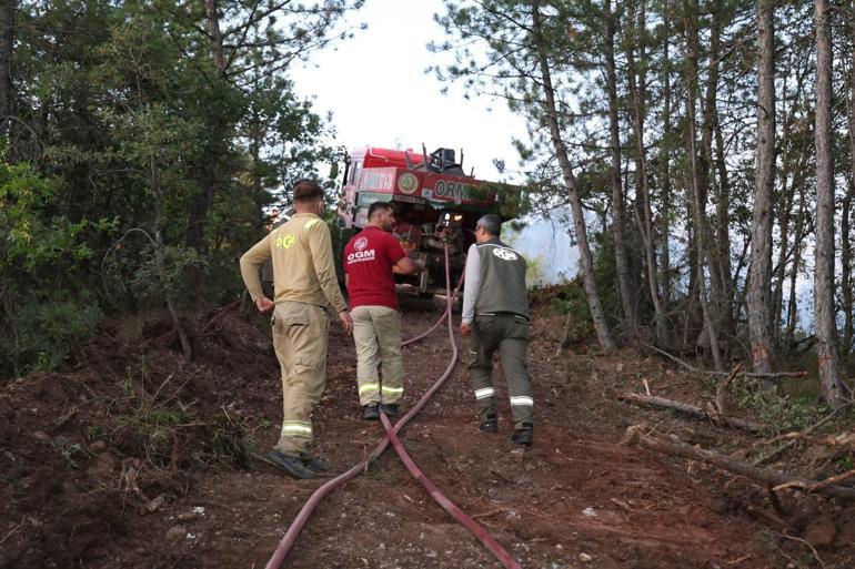 Karabük'teki orman yangınına müdahale sürüyor