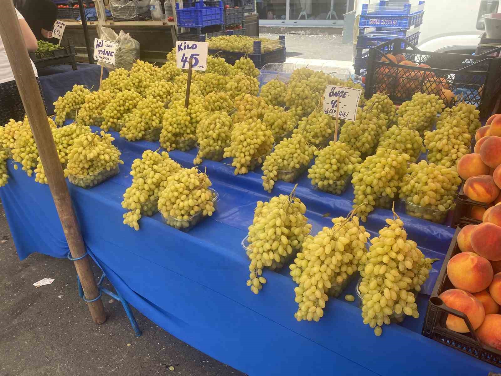 Pazarcı esnafı yazlık meyvelerin satışlarından memnun değil