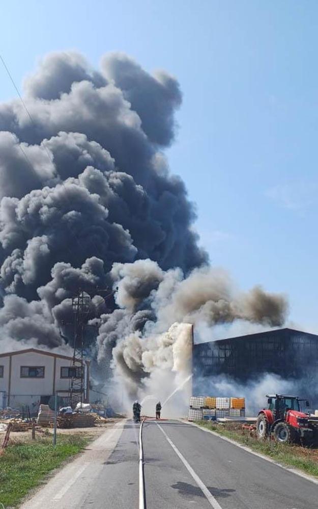 Tekirdağ’da fabrika yangını