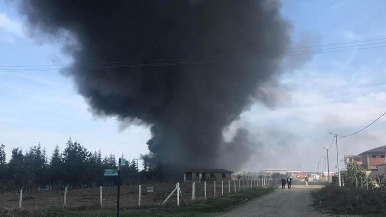 Tekirdağ’da fabrika yangını