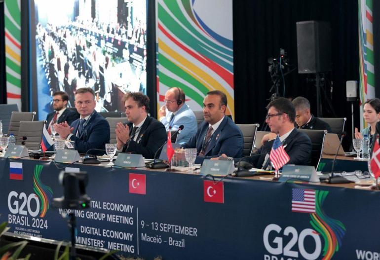 Bakan Kacır, G20 Dijital Ekonomi Bakanları Toplantısı'nda konuştu