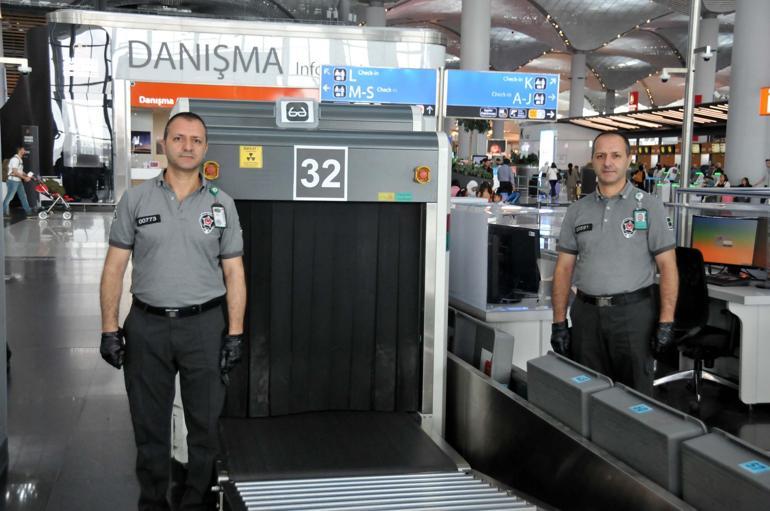 İstanbul Havalimanı’nda yolcuları şaşırtan ikiz güvenlikler