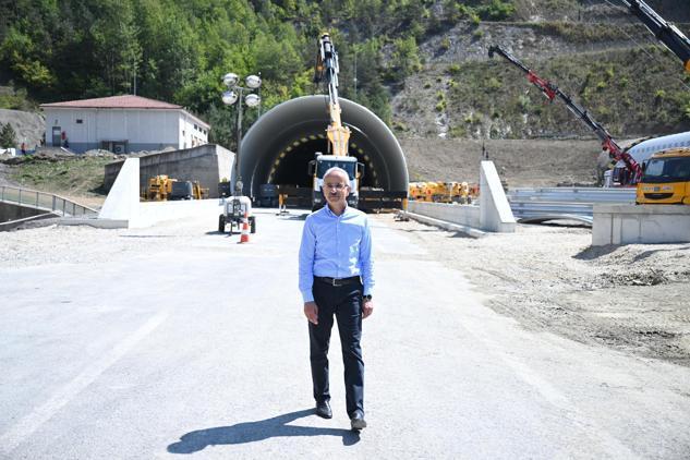 Bakan Uraloğlu: Bolu Dağı Tüneli'ndeki çalışmaları 8 ya da 9 Eylül'e kadar bitirmeyi hedefliyoruz