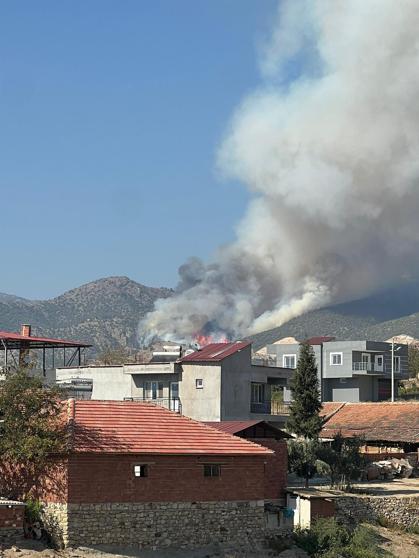 Manisa'daki orman yangını 2'nci gününde