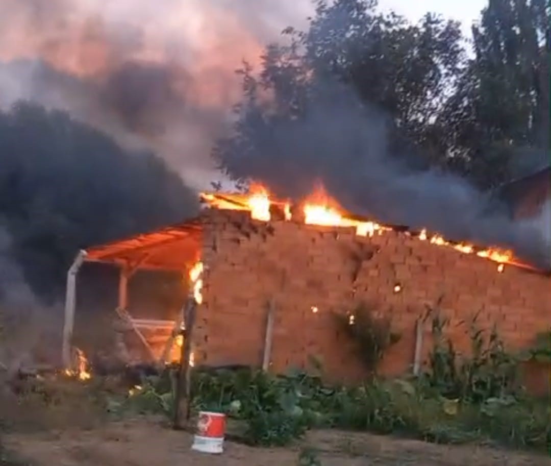 Tavşanlı’da odunluk yangını