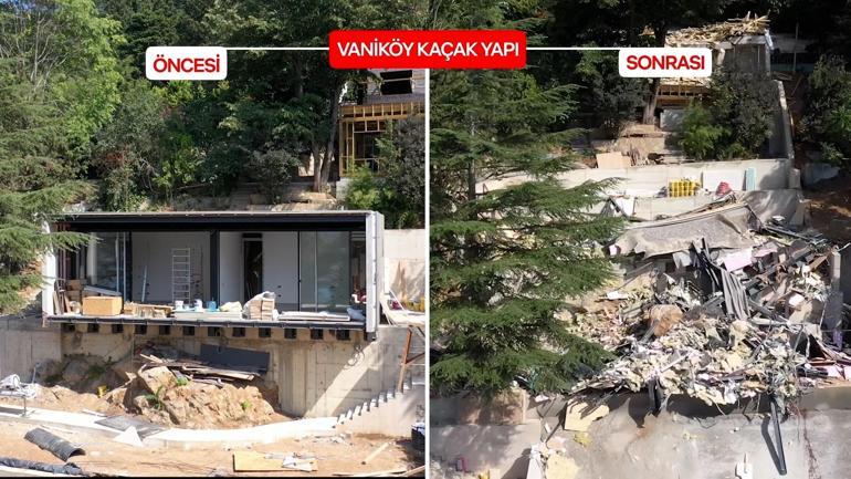 Vaniköy'de yıkım tamamlanan bölge ağaçlandırılacak