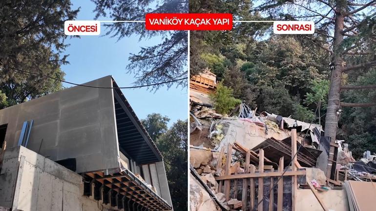 Vaniköy'de yıkım tamamlanan bölge ağaçlandırılacak