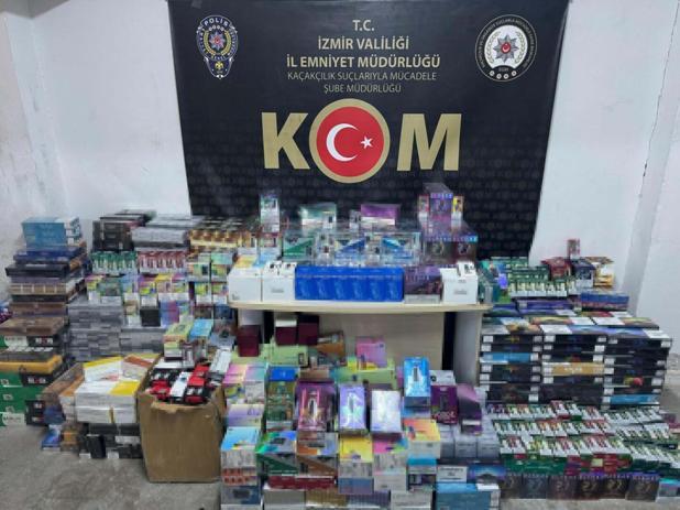 İzmir'de kaçakçılık operasyonu; 57 gözaltı