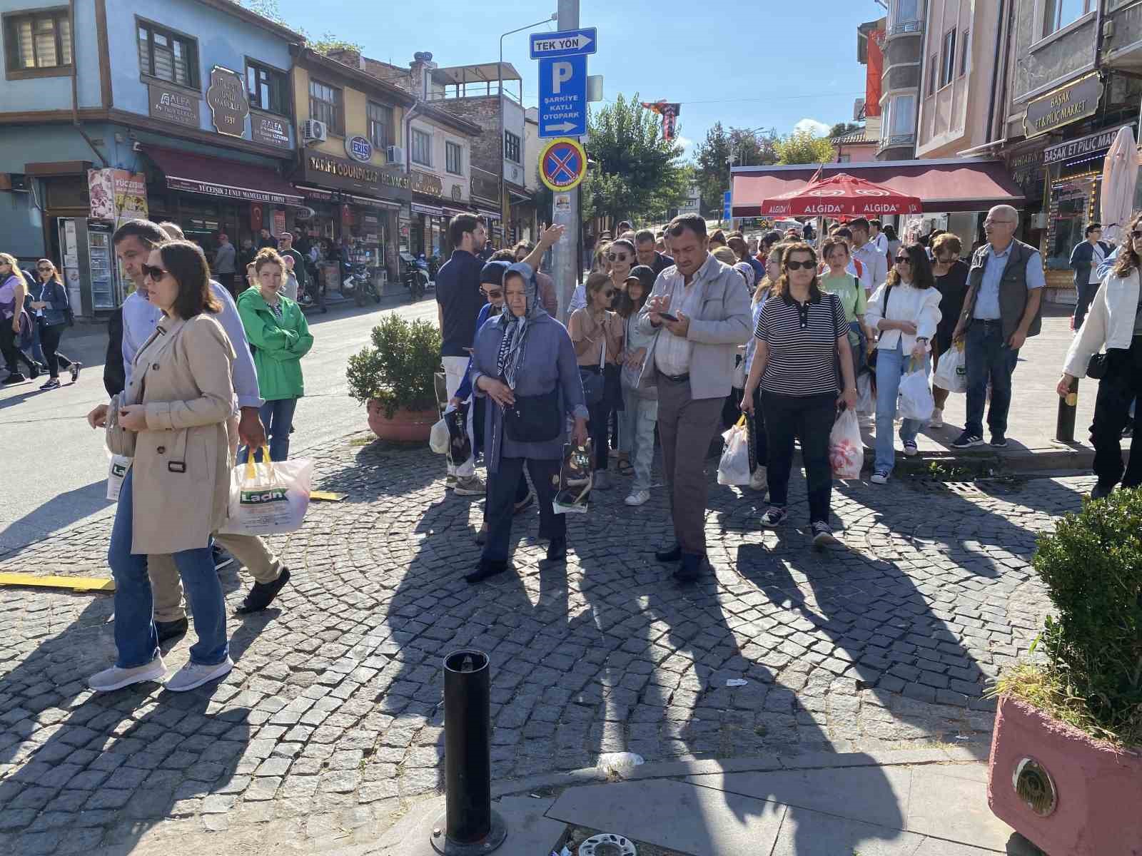 Tarihi Odunpazarı Evleri’nde hafta sonu yoğunluğu