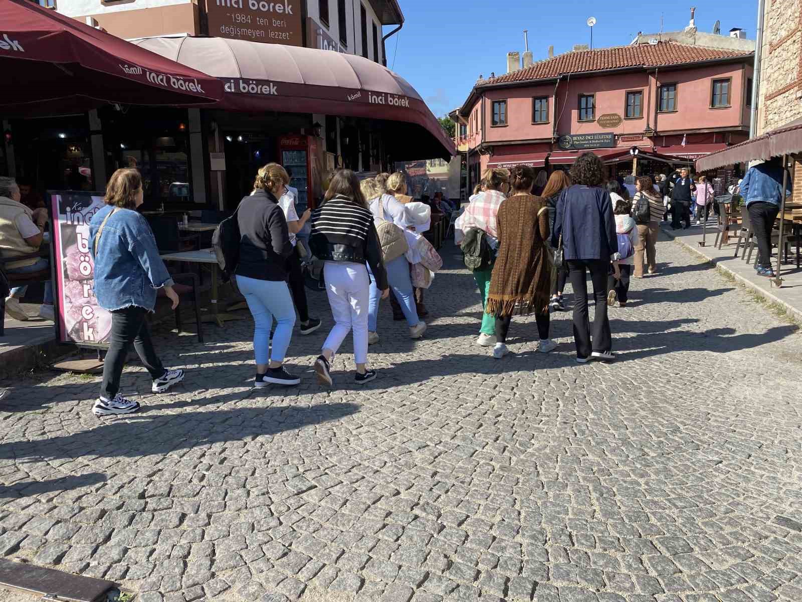 Tarihi Odunpazarı Evleri’nde hafta sonu yoğunluğu