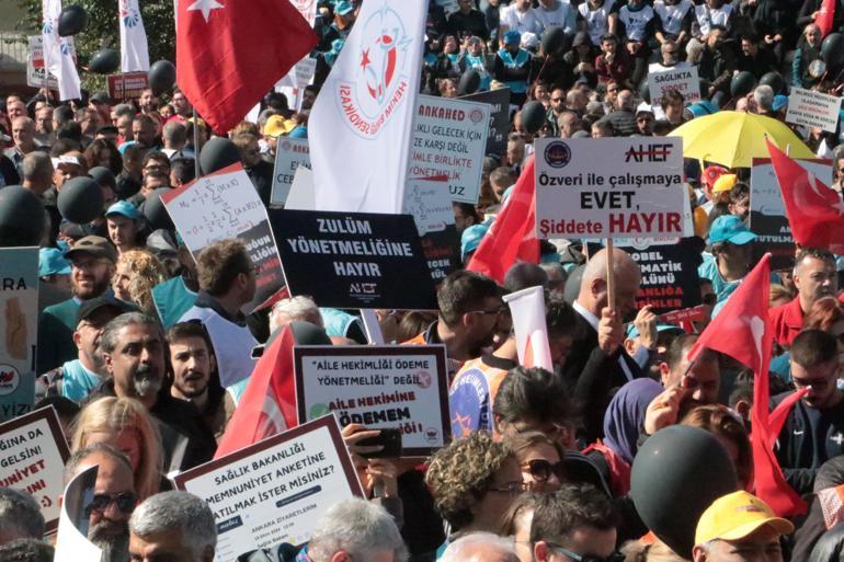 Aile hekimlerinden ‘Büyük Ankara Mitingi’