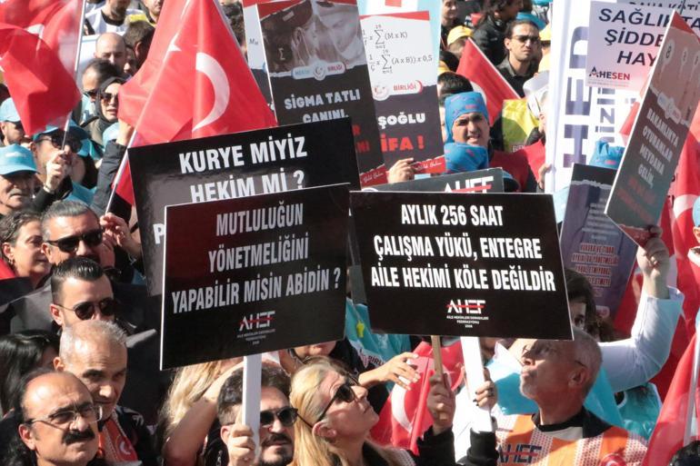 Aile hekimlerinden ‘Büyük Ankara Mitingi’