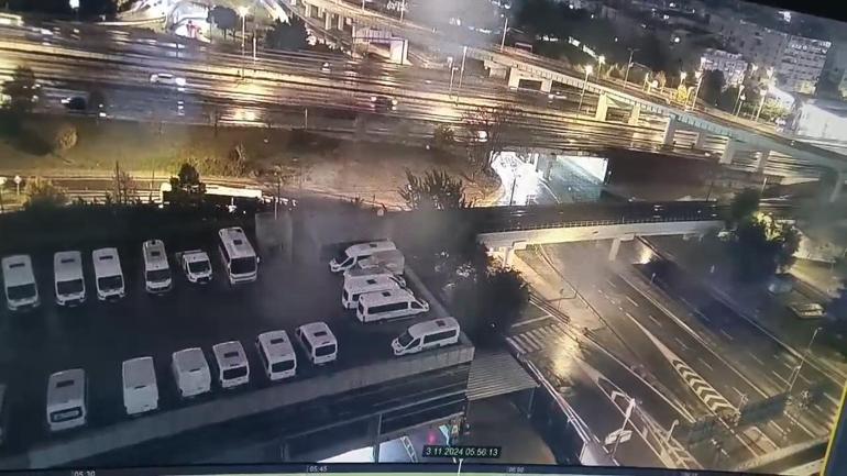 Bakırköy'de trafik polisi Ogün Yürümez'in şehit olduğu kazanın görüntüleri ortaya çıktı