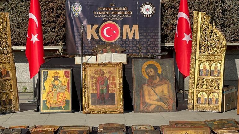 İstanbul’da tarihi eser operasyonu: Üç döneme ait eserler ele geçirildi