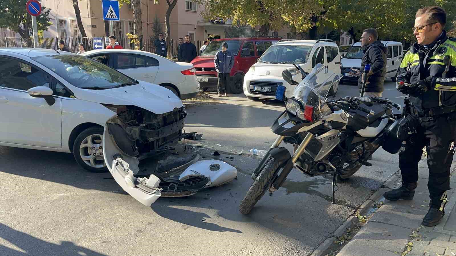 Kazadan görüntü alan İHA muhabirine trafik polisinden sözlü ve fiziki müdahale