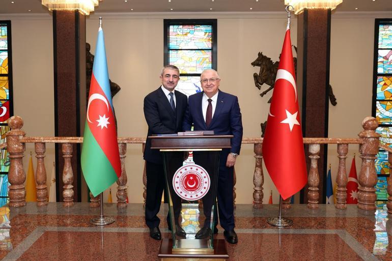 Bakan Güler, Azerbaycan Serhat Hizmetleri Komutanı Orgeneral Guliyev'i kabul etti