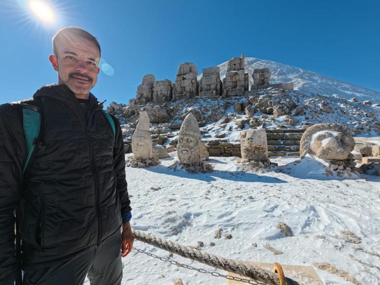 Nemrut Dağı beyaza büründü