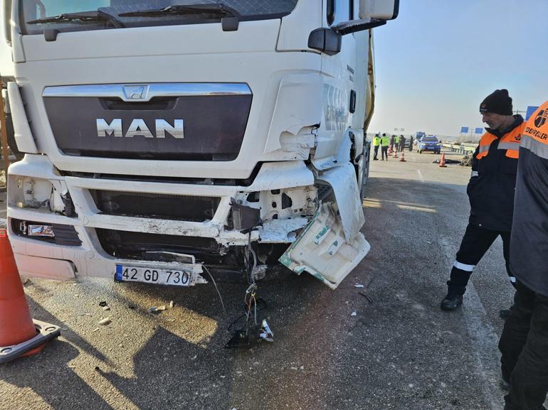 Konya'da otomobil, TIR'la çarpıştı: 1 ölü, 1 yaralı