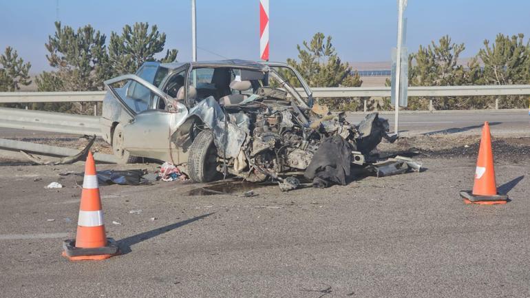 Konya'da otomobil, TIR'la çarpıştı: 1 ölü, 1 yaralı