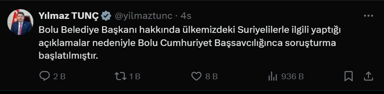 Hakkında soruşturma açılan Tanju Özcan: Yaptıklarımı yapmaya gerekirse devam edeceğim