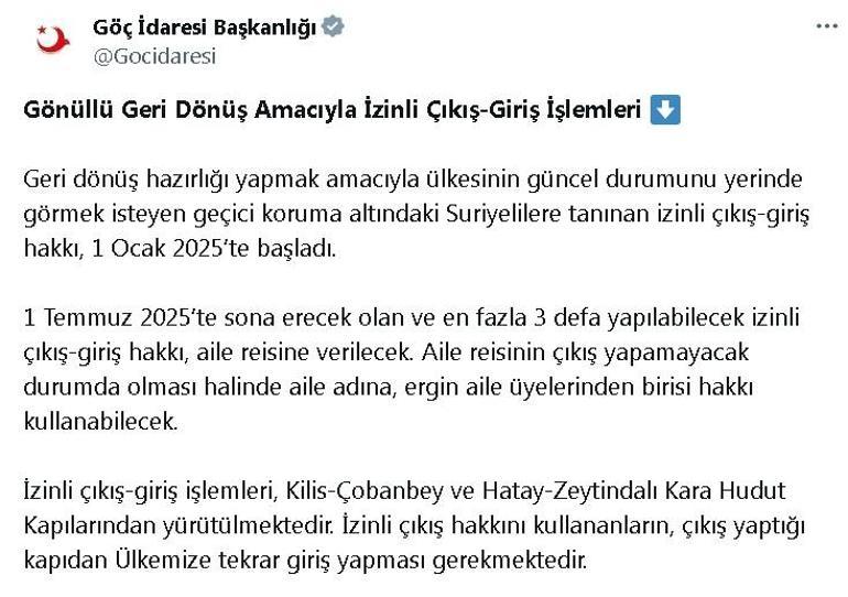 Göç İdaresi Başkanlığı: Sınır kapılarındaki günlük işlem kapasitesi 3 binden 19 bine çıkarıldı