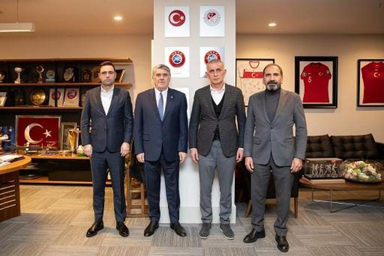 Beşiktaş Başkanı Serdal Adalı'dan TFF Başkanı Hacıosmanoğlu'na ziyaret